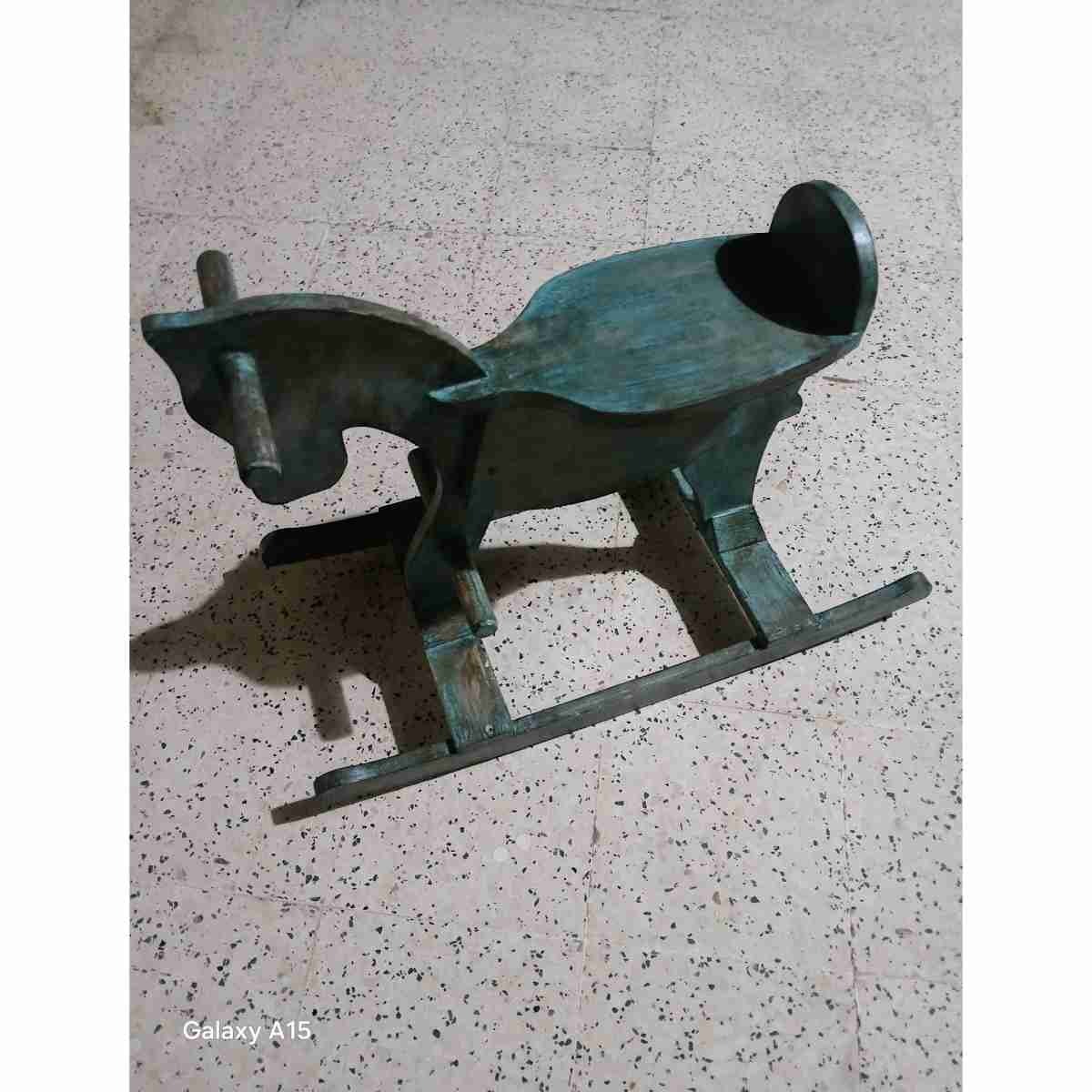 Chaise cheval en bois 70x50x31 cm
