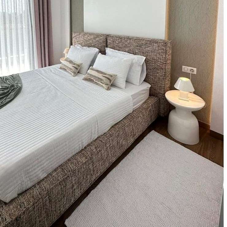 Tapis blanc BUBBLE en blanc neige une touche de luxe chez vous