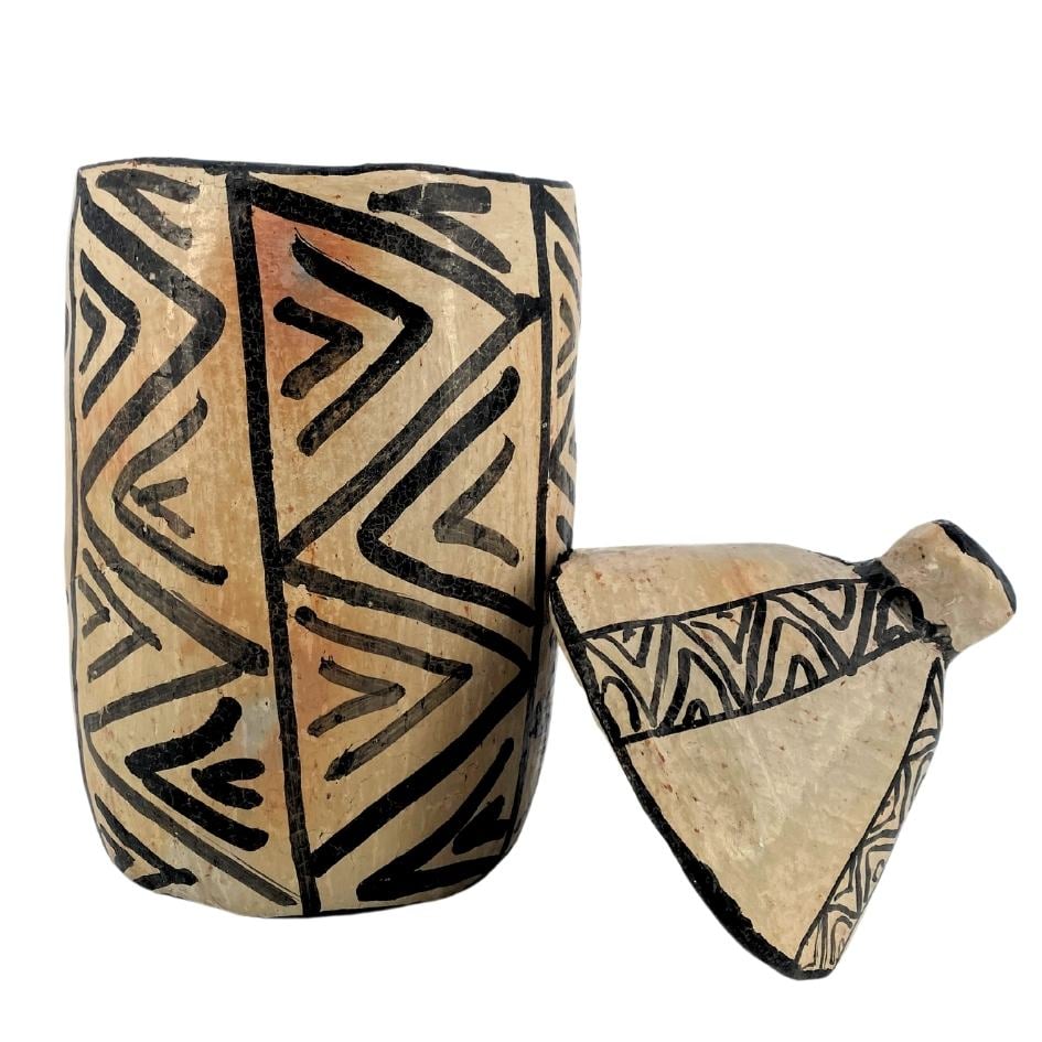 Vase en poterie de sejnane - artisanat Tunisien fait main | ILEYCOM