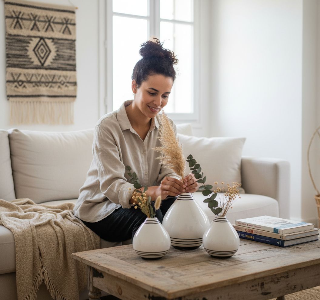 Vases modernes élégants en série de 3 pour un décor chic