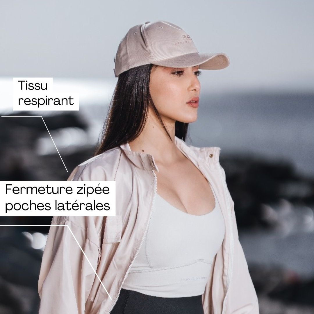 Veste de sport longue respirante taille standard - artisanat Tunisien fait main | ILEYCOM