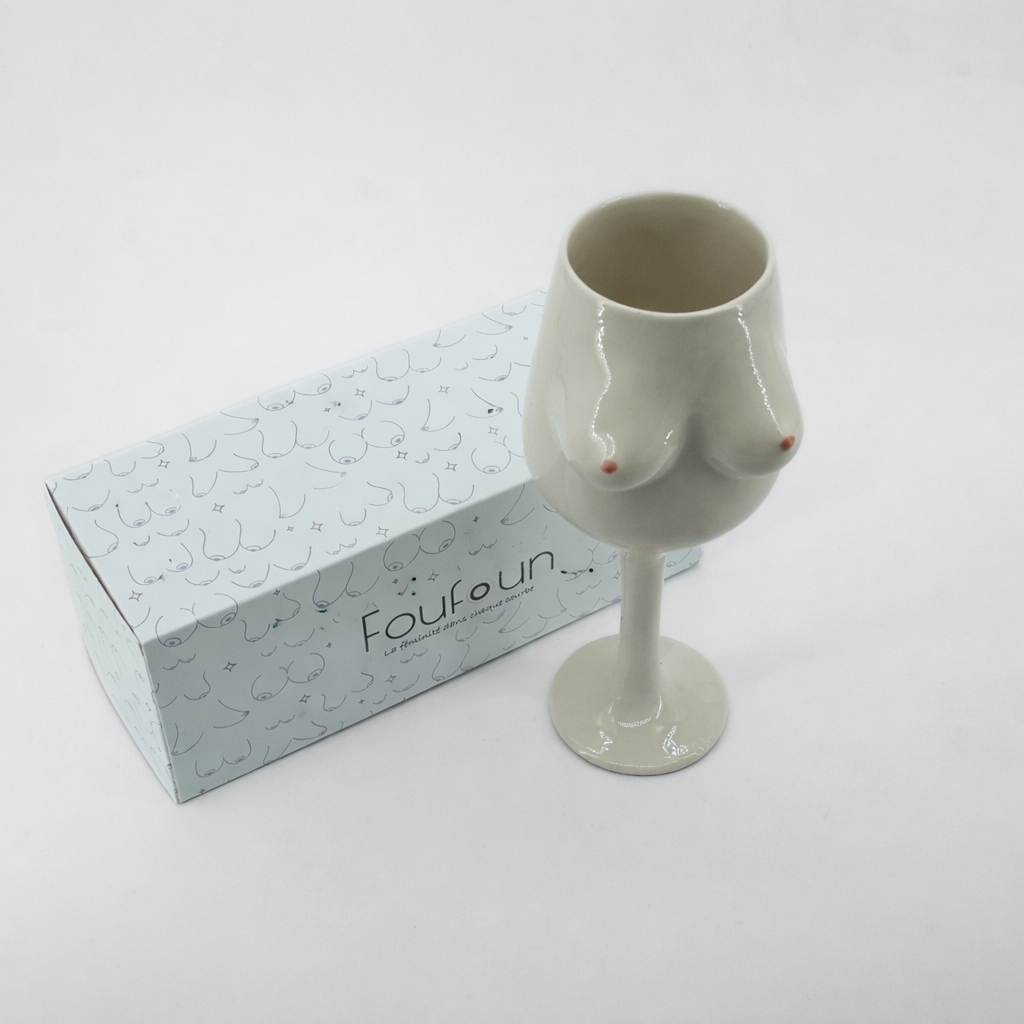 Verre de vin en céramique artisanal - Design audacieux et original