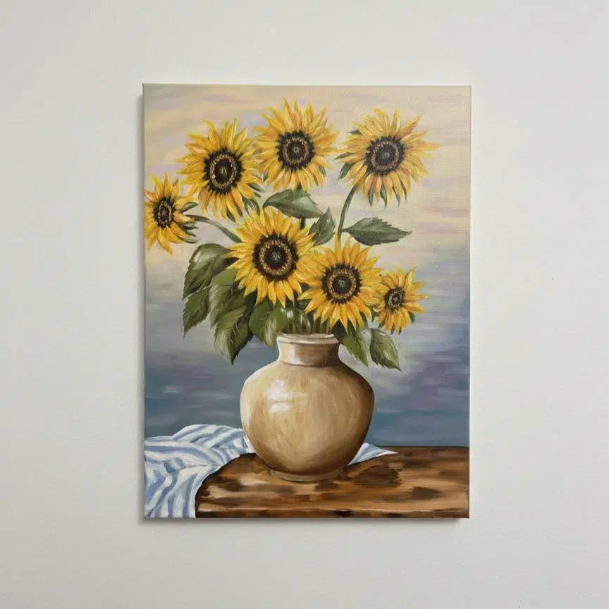 peinture tournesols vibrante pour une décoration unique