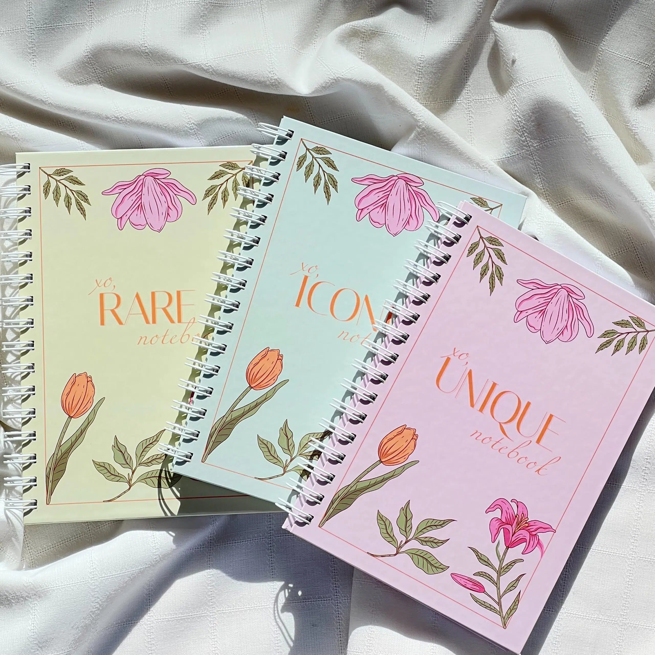 Cahier Floral Pastel Rigide A5 - Élégance Créative