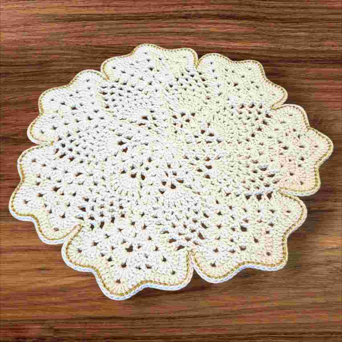 Set de 4 sous plats en coton premium pour une table élégante et chic