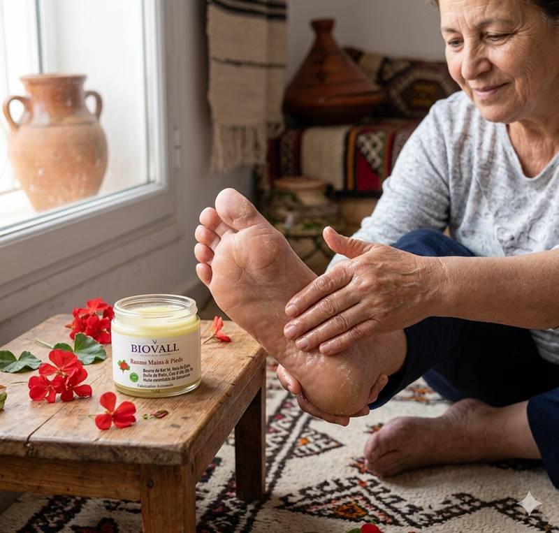 Baume hydratant premium pour mains et pieds doux et soyeux