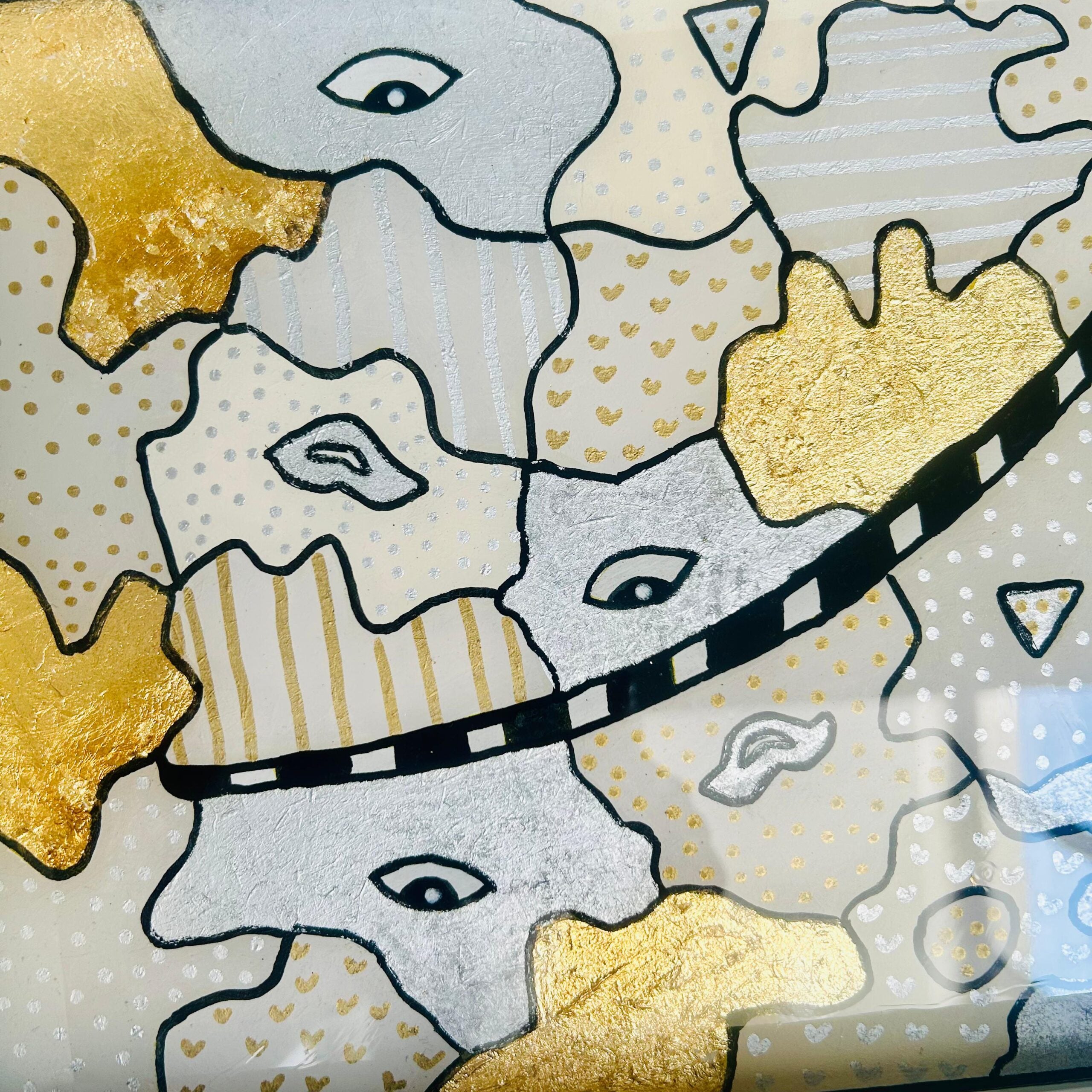 Plateau rectangulaire bois avec fond artistique 25 X 35 cm