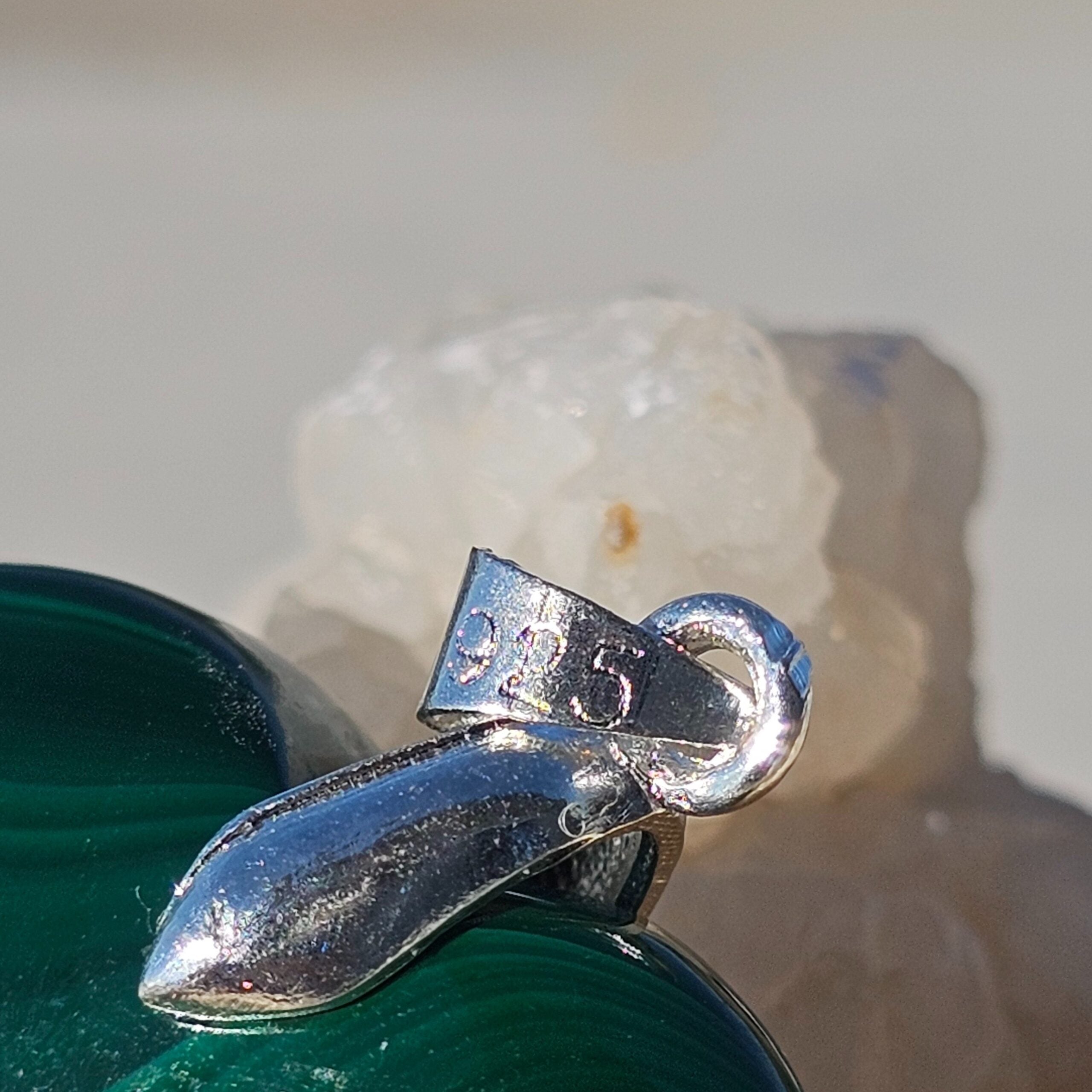 Collier en argent 925 avec pendentif malachite - Élégance naturelle