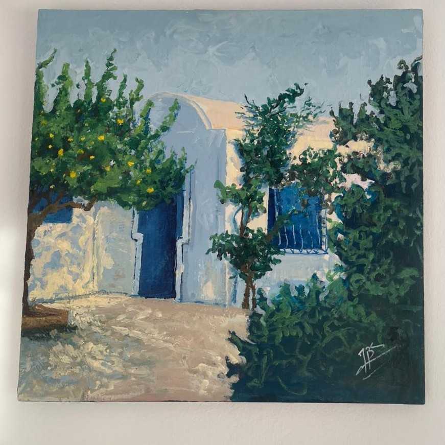 tableau peinture Tranquility bleu pour une ambiance apaisante