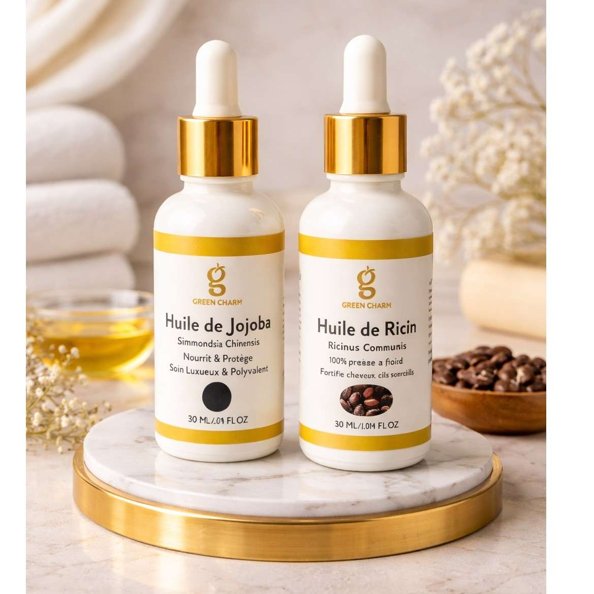 Huile de jojoba Pack sublime duo naturel pour une peau radieuse