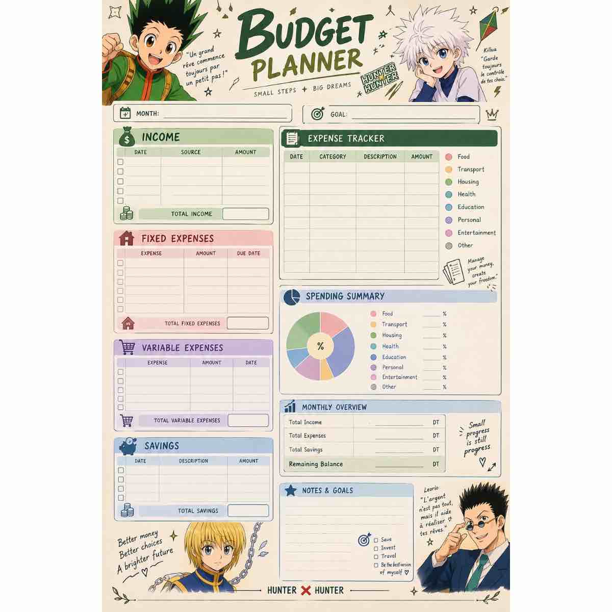 agenda anime atteignez vos objectifs avec style et passion