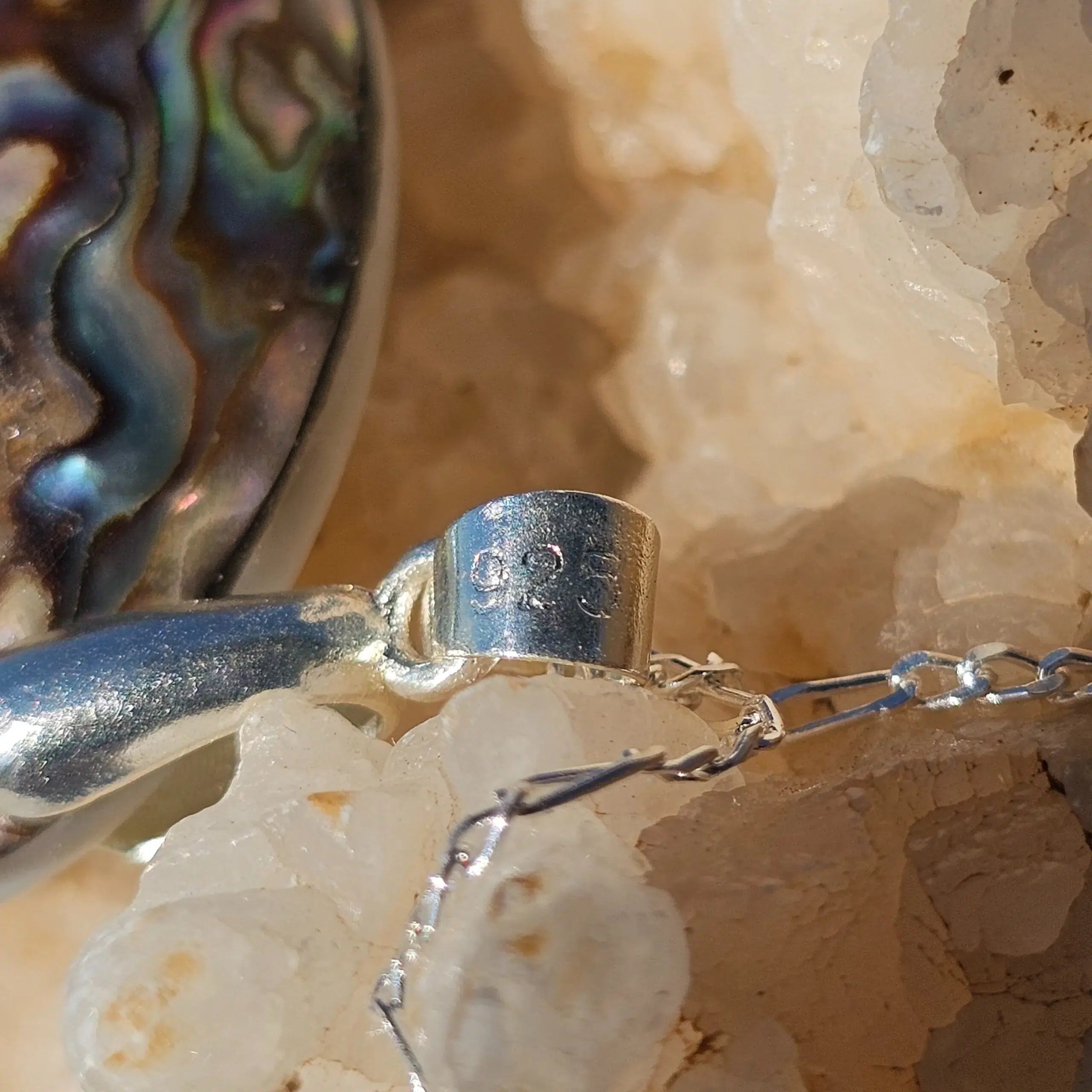 Collier Abalone Coquille Argent 925 - Éclat Naturel Océanique