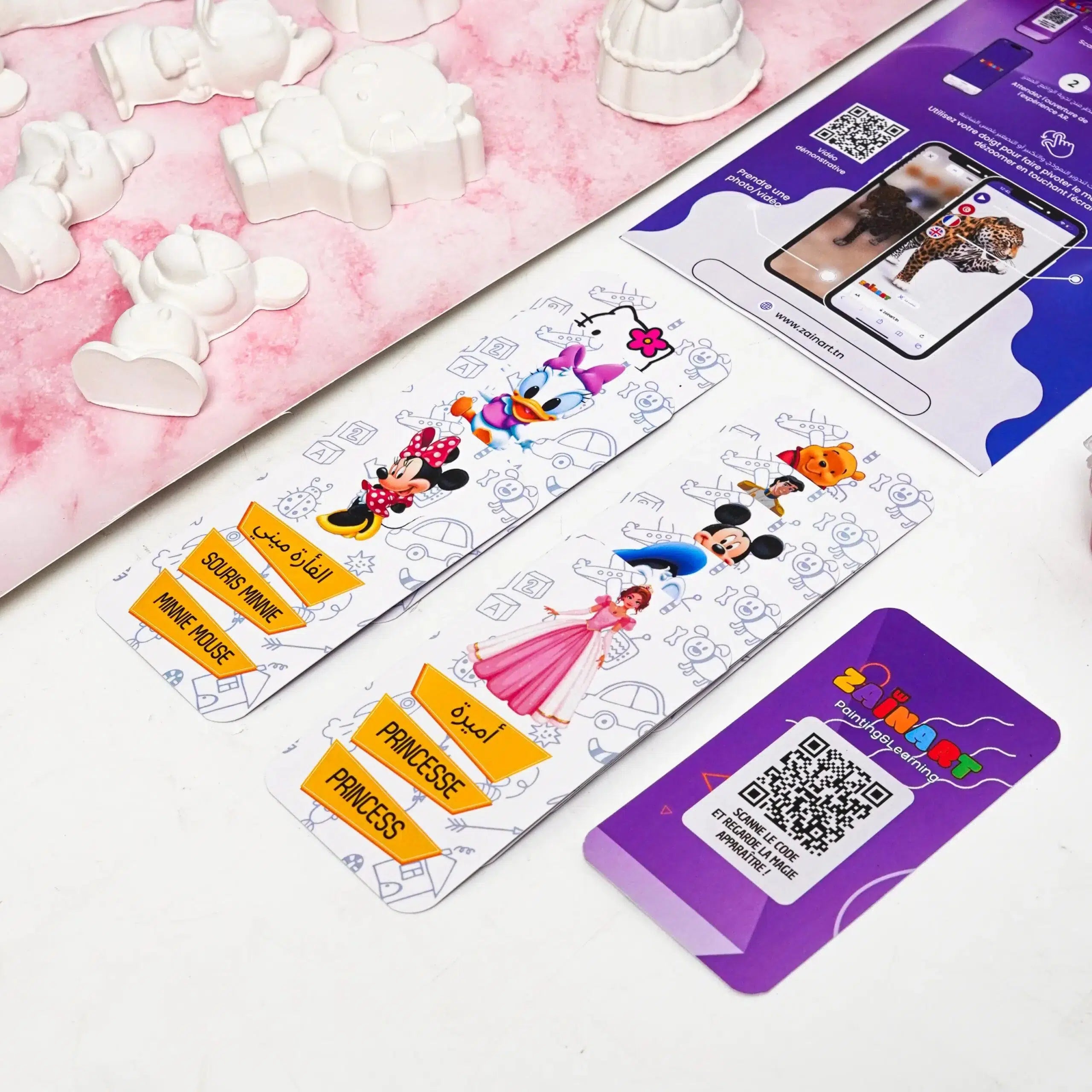 Mini Royaume Disney en Plâtre – Colorie & Explore en AR