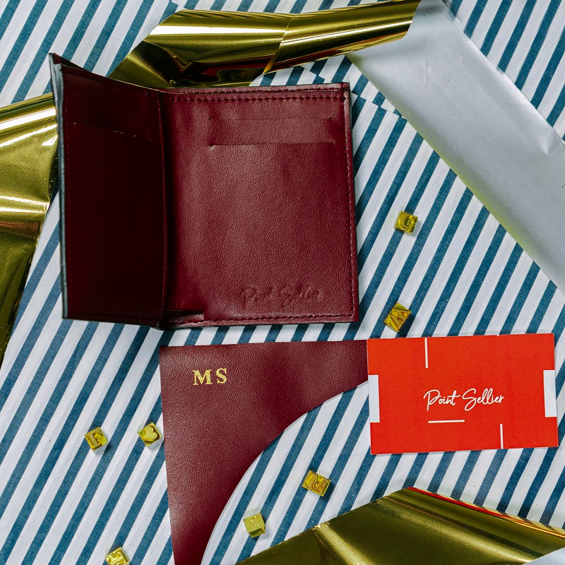 Portefeuille Homme Cuir Cactus Bleu