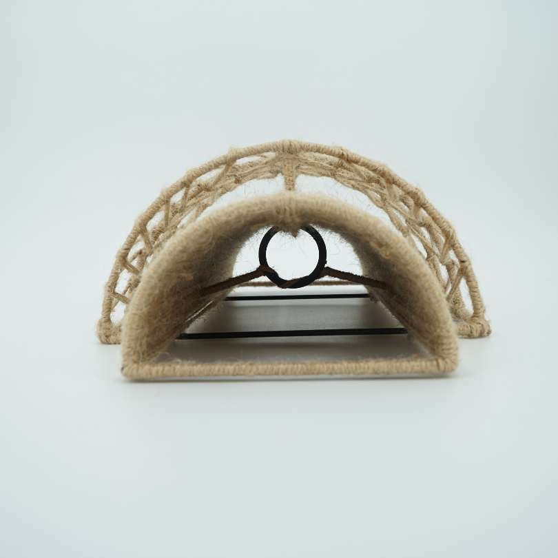 Natural fiber wall light