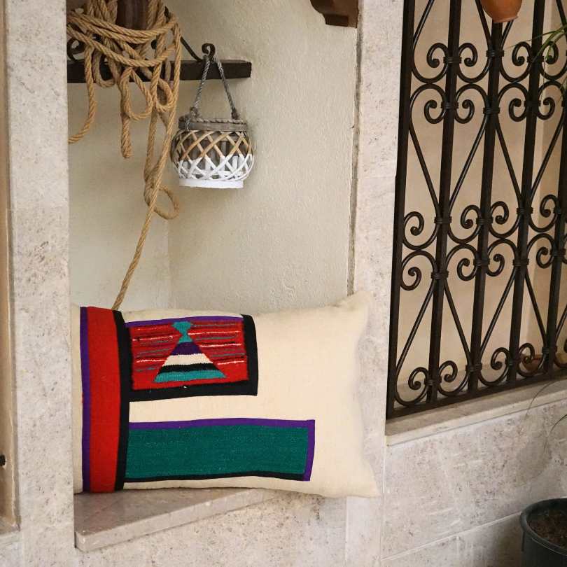 غطاء وسادة متين، غطاء وسادة بنمط بربري، غطاء وسادة تونسي، غطاء طبيعي 100%