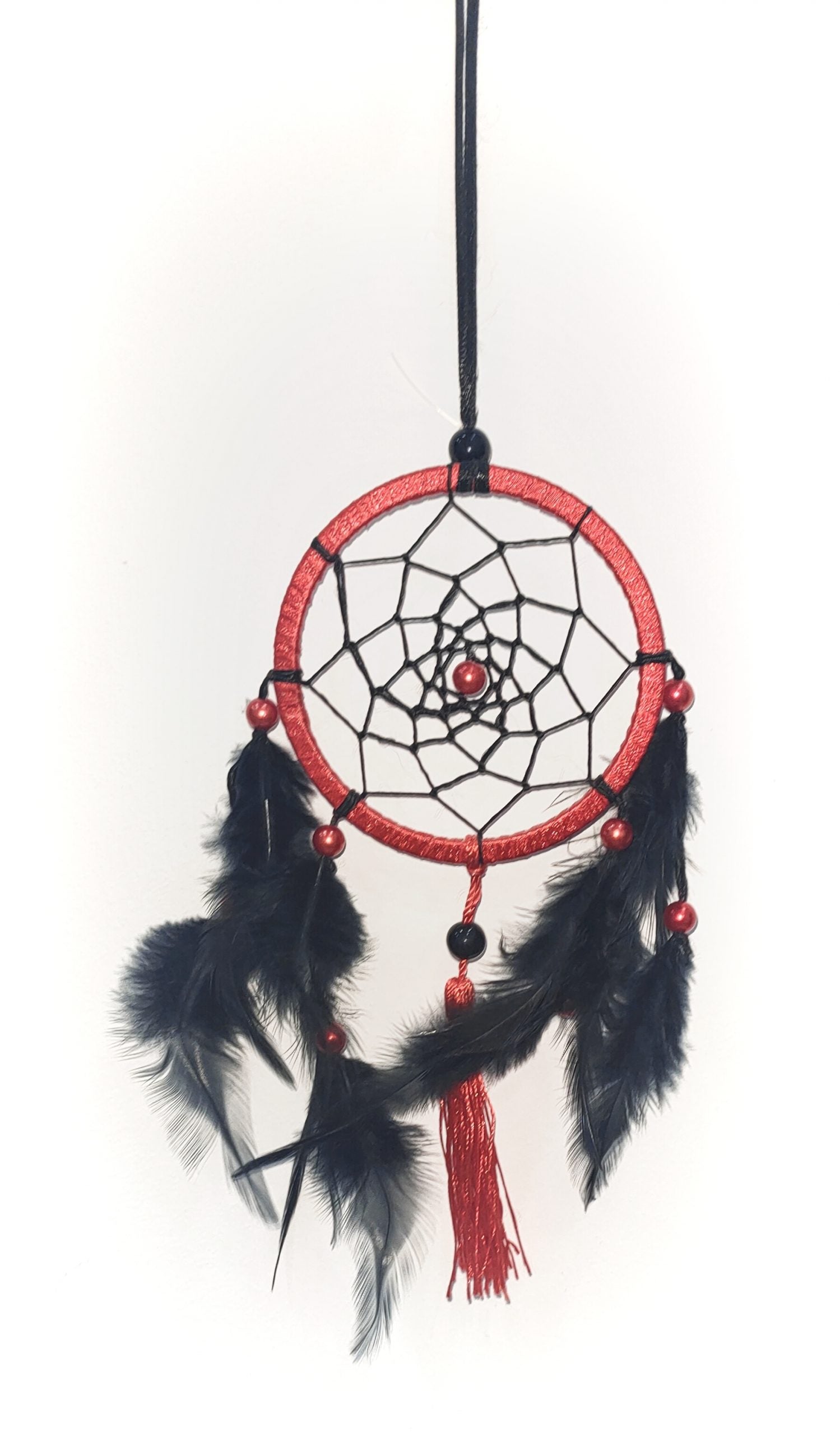 Attrape-rêves rouge et noir