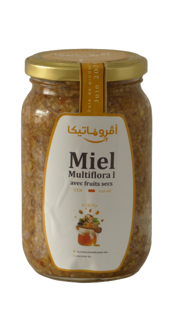 Miel multifloral avec fruits secs 500 Gr