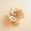 Edible sugar “beige wild peony” flowers