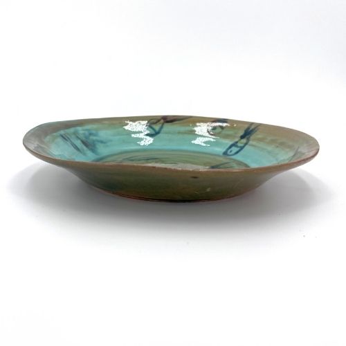 Octopod design ceramic soup plate
