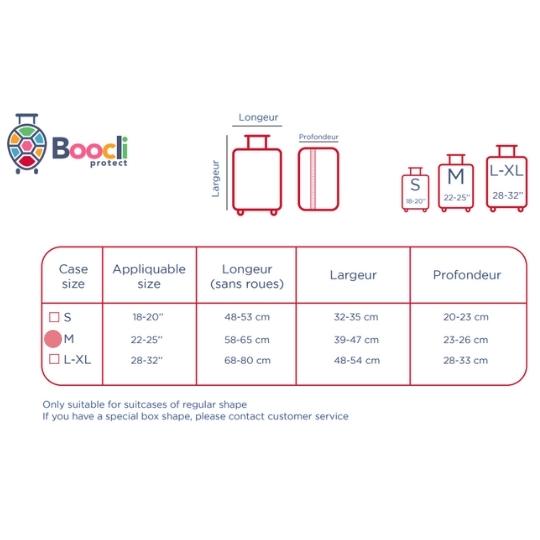 Boocli Protect Protective covers for suitcases-Travel protective cover- Protection for suitcases (protective cover only, suitcase not included)