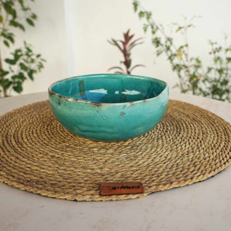 Simple halfa set, Tunisian halfa placemat, hand made placemat, modern design placemat