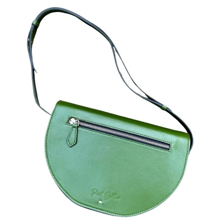 Sac femme vert en cuir de cactus biologique