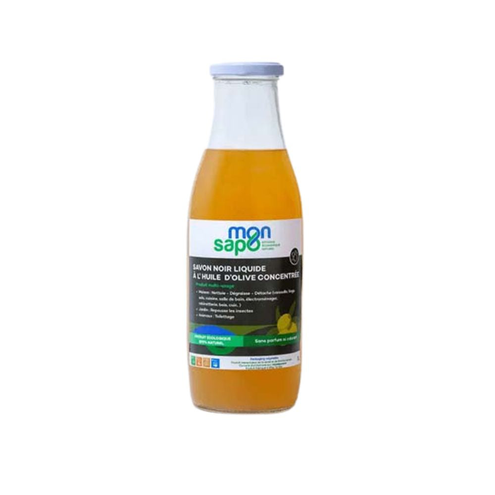 Liquid black soap 100% concentrated with olive oil without perfume
