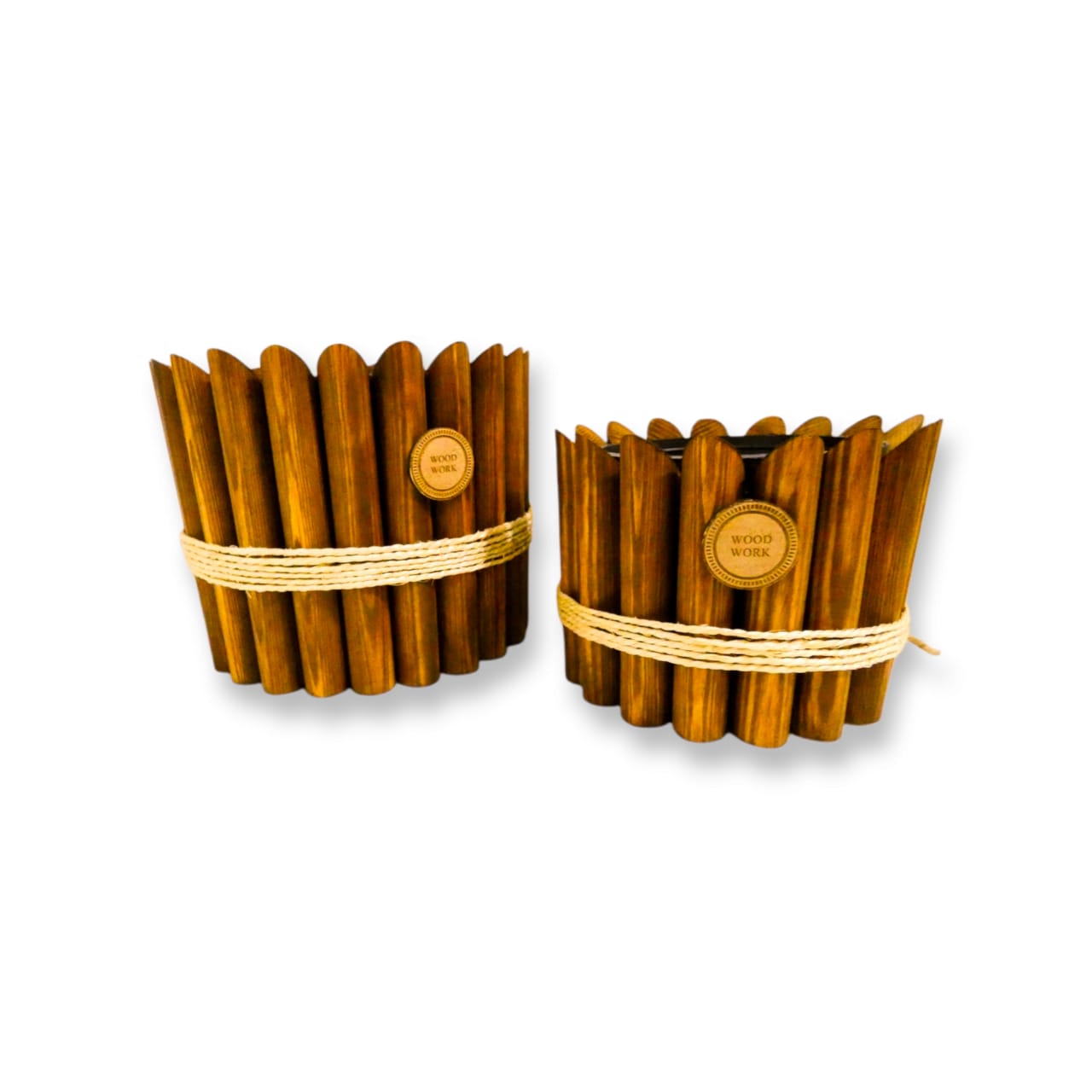 Pot de plante en bois