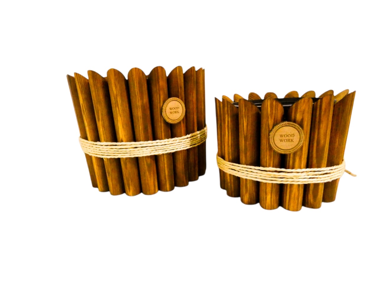 Pot de plante en bois
