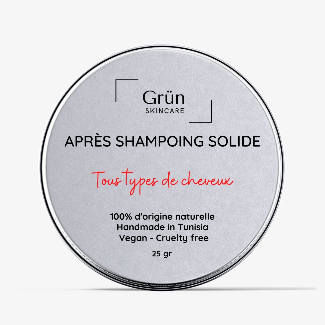 Aprés Shampoing Solide Tous types de cheveux - 25 gr - artisanat Tunisien fait main | ILEYCOM