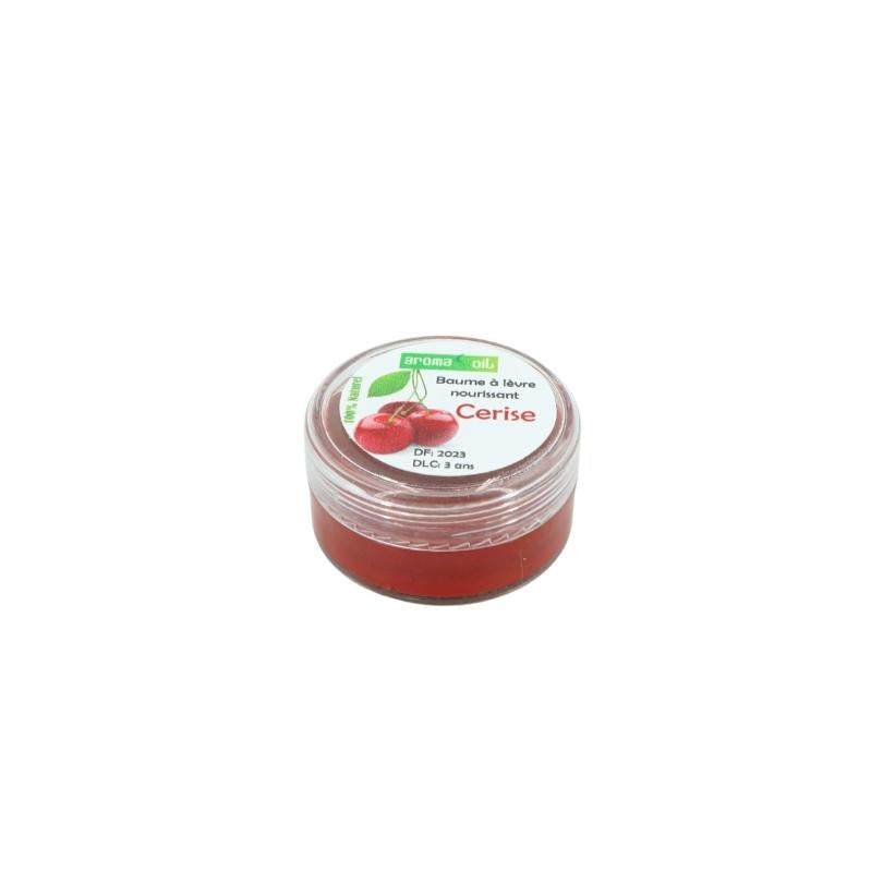 Nourishing cherry lip balm with red effect