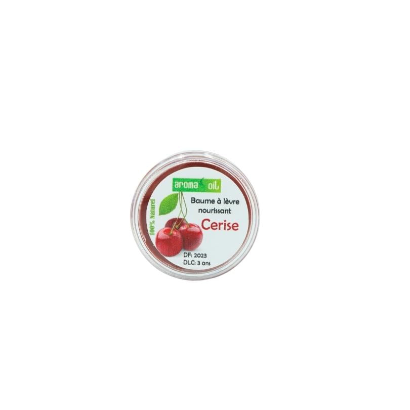 Nourishing cherry lip balm with red effect