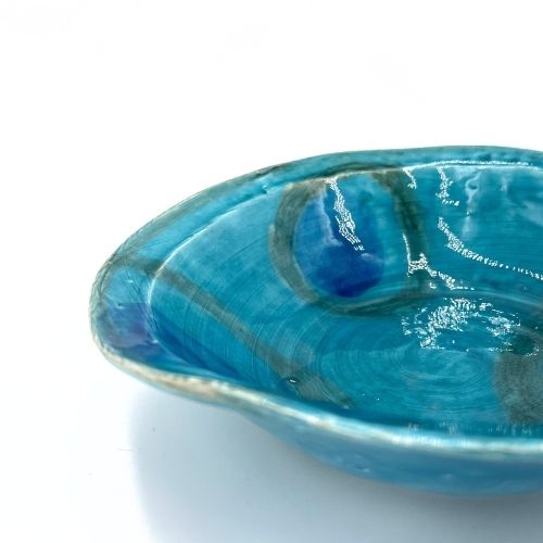Bol en céramique forme irrégulière - artisanat Tunisien fait main | ILEYCOM