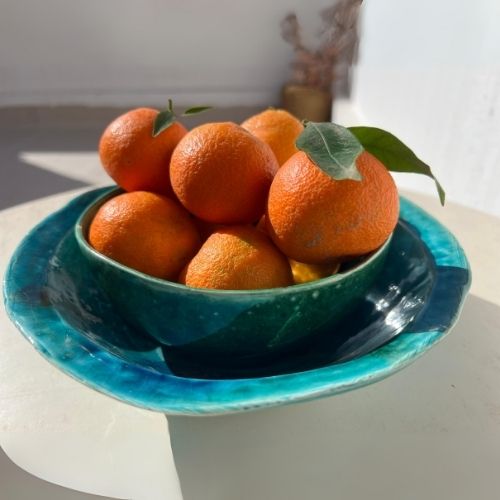 Gaya handmade ceramic soup plate