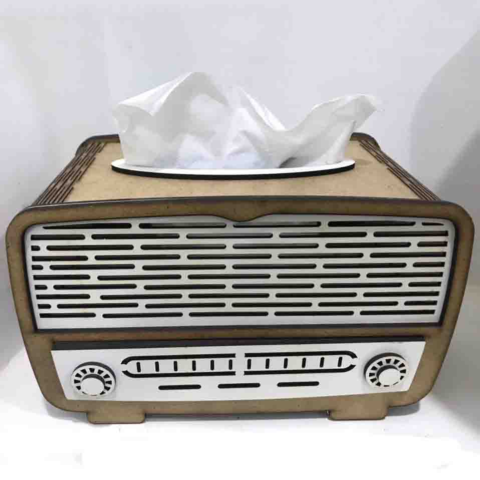 Boîte à mouchoirs rétro en Forme de Radio Vintage - artisanat Tunisien fait main | ILEYCOM
