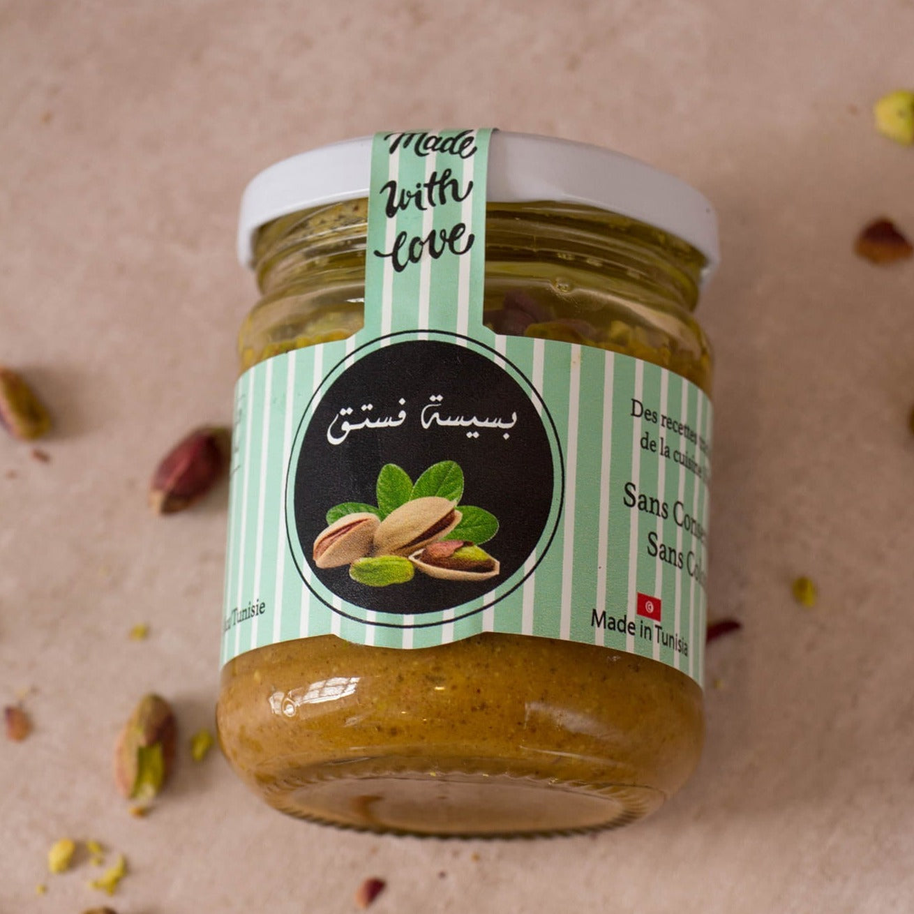 Bsissa pistache, pâte à tartiner de pistache - artisanat Tunisien fait main | ILEYCOM