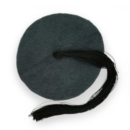 Chechia Tunisienne Grise Avec Pompon En Laine - artisanat Tunisien fait main | ILEYCOM