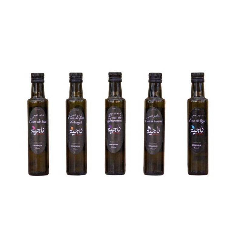 Coffret Eaux Florales de Luxe NEJIA - artisanat Tunisien fait main | ILEYCOM