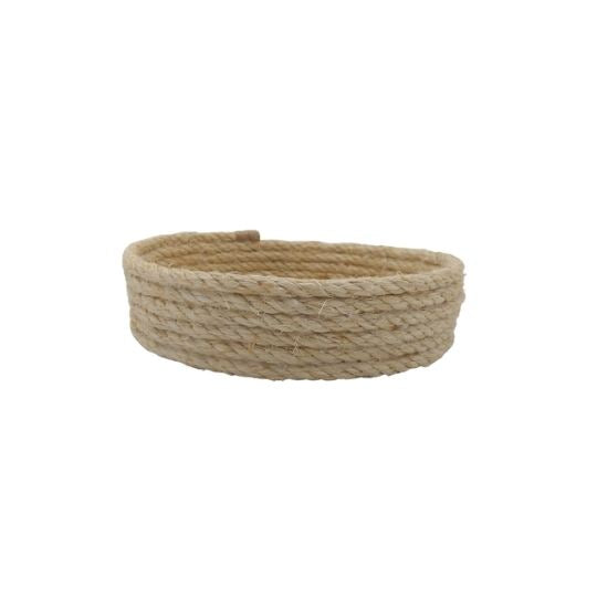 Corbeille rond - En sisal – Diamètre 18 cm - artisanat Tunisien fait main | ILEYCOM