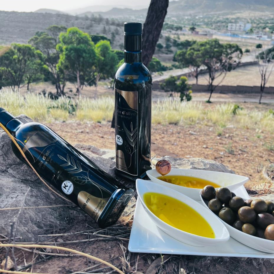 Huile d'olive vierge extra équitable - artisanat Tunisien fait main | ILEYCOM