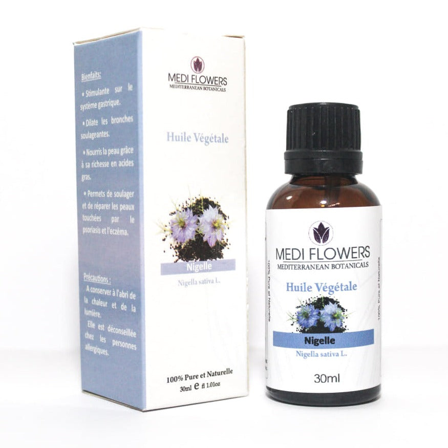 Huile végétale Nigelle 30 ml - artisanat Tunisien fait main | ILEYCOM