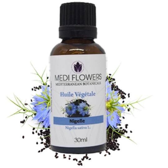 Huile végétale Nigelle 30 ml - artisanat Tunisien fait main | ILEYCOM
