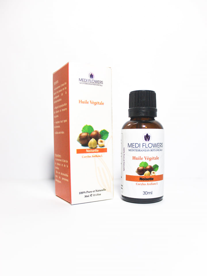 Huile végétale Noisette 30 ml - artisanat Tunisien fait main | ILEYCOM