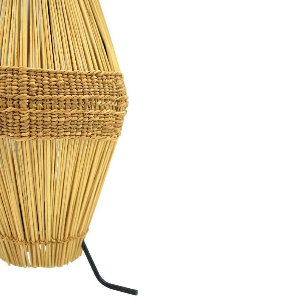 Lanterne artisanale en fibre d'acacia forme diamant - artisanat Tunisien fait main | ILEYCOM