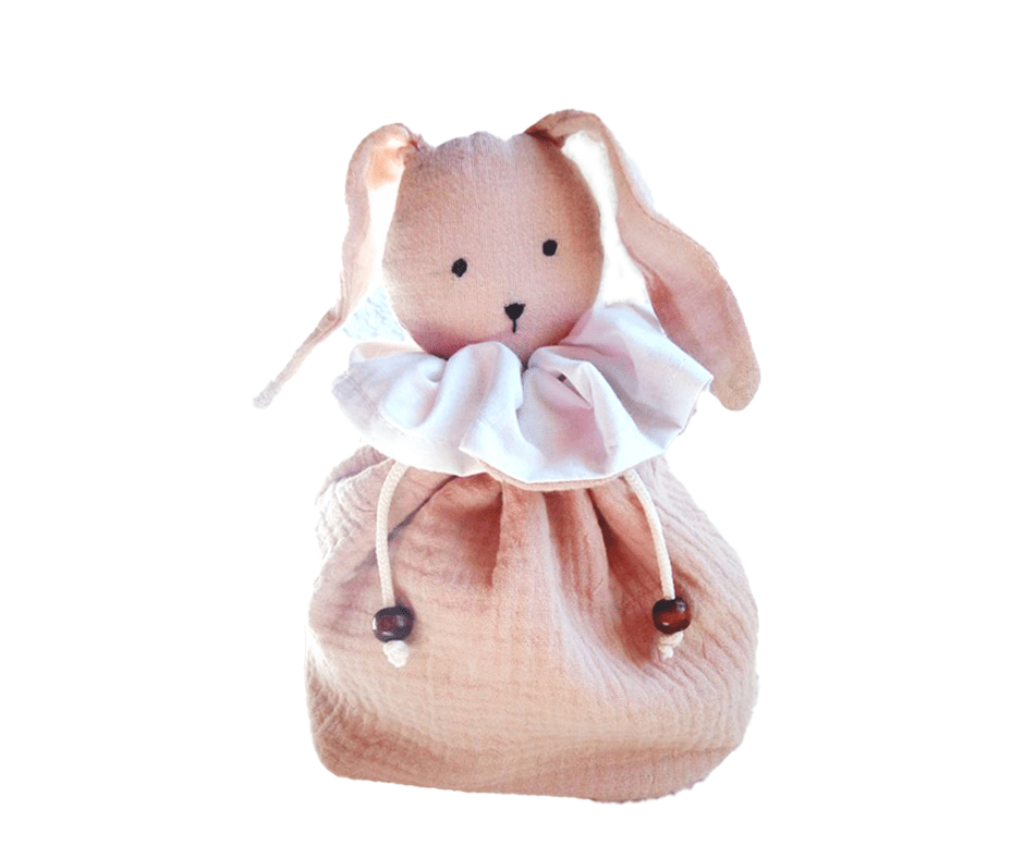 Pack Cadeau De Naissance Doudou Lapin - artisanat Tunisien fait main | ILEYCOM