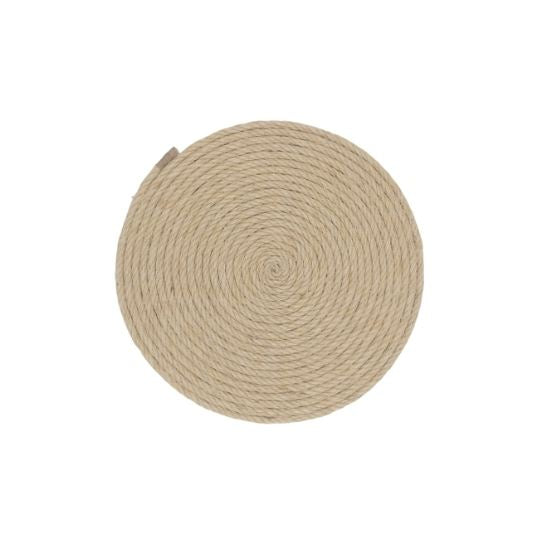 Sous plat rond - En sisal – Diamètre 30 cm - artisanat Tunisien fait main | ILEYCOM