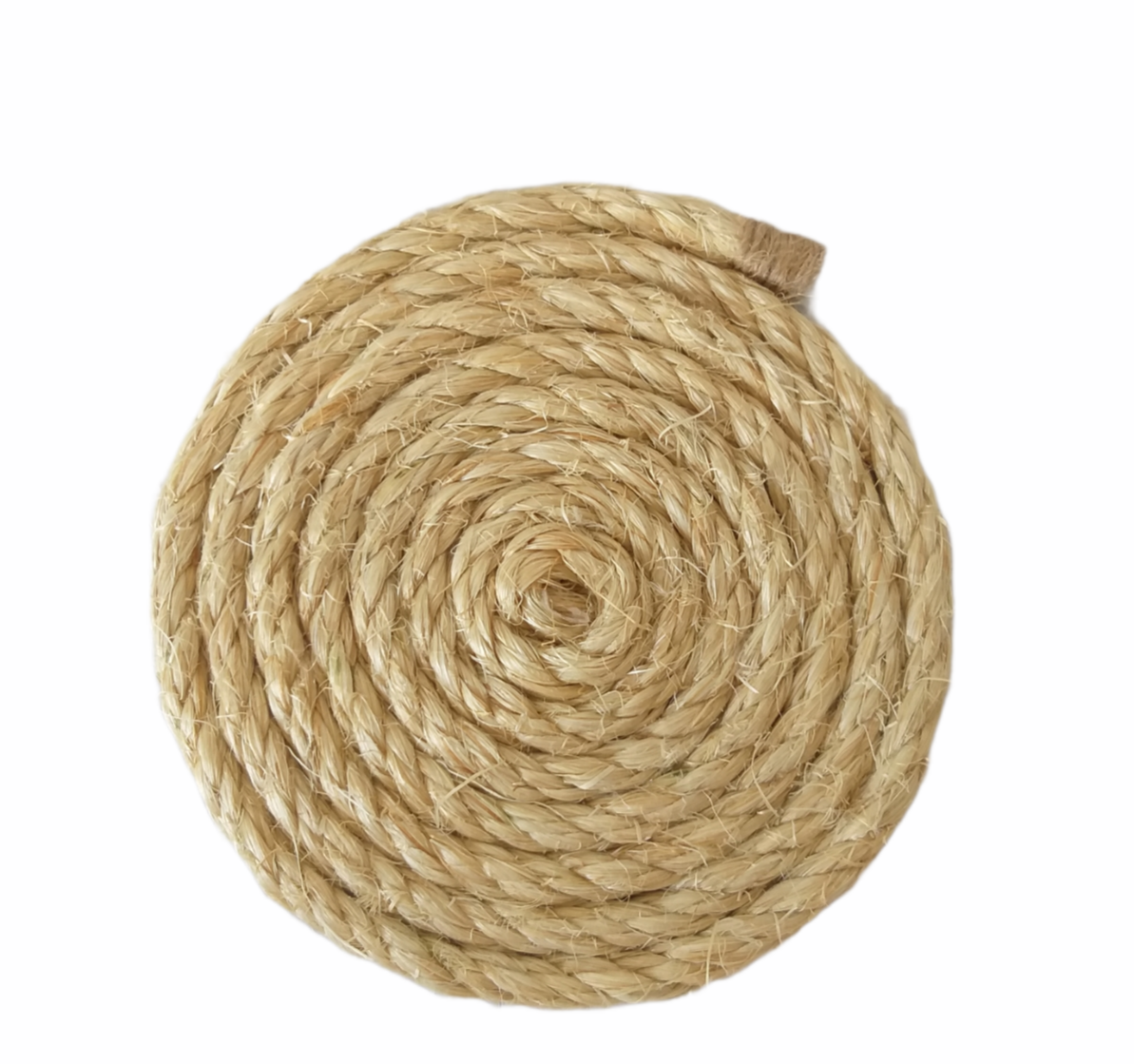 Série de 4 Sous Tasse en sisal - Diamètre 13cm - artisanat Tunisien fait main | ILEYCOM
