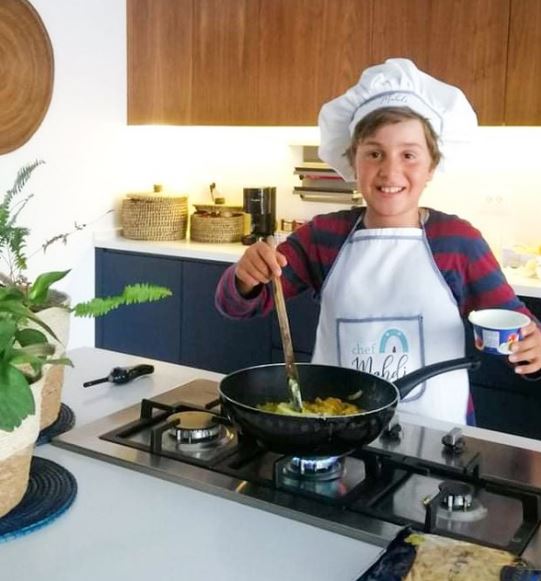 Tablier et toque de cuisine personnalisés pour enfants - artisanat Tunisien fait main | ILEYCOM