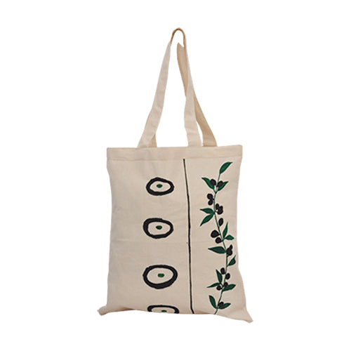 Tote bag, Eco-Bag Peint à la main "Olivier" - artisanat Tunisien fait main | ILEYCOM